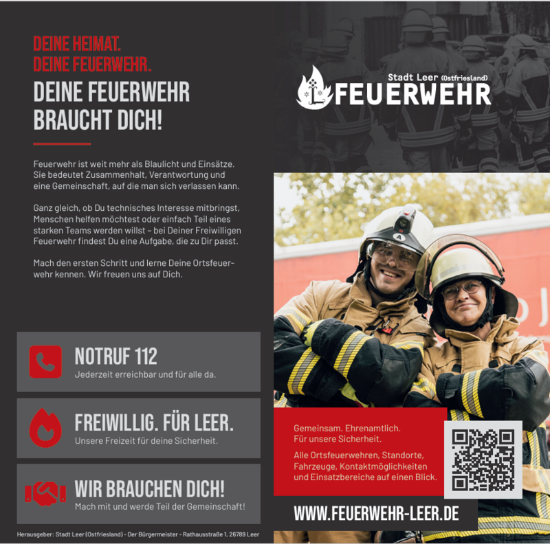 Neue Image-Kampagne f&uuml;r die Freiwilligen Feuerwehren Leer