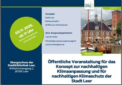 Flyer Auftaktveranstaltung KLAK Leer